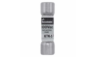 KTK-5 FUSE, CARTRIDGE, 5A, 10X38MM, FAST ACTING