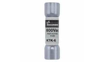 KTK-6 FUSE, CARTRIDGE, 6A, 10X38MM, FAST ACTING