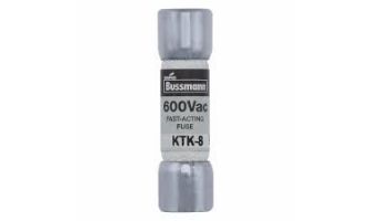 KTK-8 FUSE, CARTRIDGE, 8A, 10X38MM, FAST ACTING
