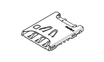 104224-0820 Memory Card Conn nanoSIM 1.11mm Card Conn 6Ckt