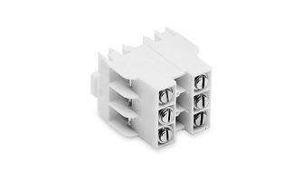 NDN63-WH CONN BARRIER STRIP 3CIRC 0.375"