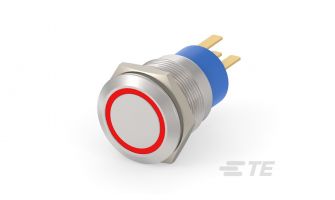 AV1910E312R04 Pushbutton SW AV19 SPM 0.4VA MOVE RING LED RED 12V