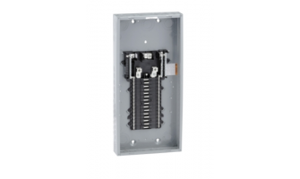 QO130L200PG Load center, QO, 1 phase, 30 spaces, 40 circuits, 200A convertible main lugs, PoN, NEMA1, gnd bar