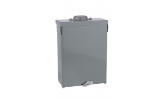 QO612L100RB Load center, QO, 1 phase, 6 spaces, 12 circuits, 100A fixed main lugs, NEMA3R