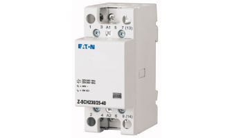 Installation contactor, 230VAC/50Hz, 4N/O, 25A, 2HP
